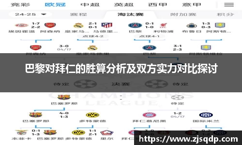 巴黎对拜仁的胜算分析及双方实力对比探讨