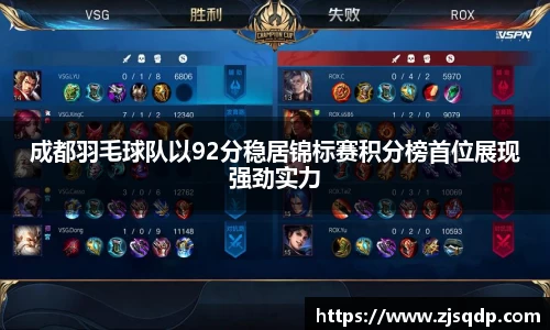 成都羽毛球队以92分稳居锦标赛积分榜首位展现强劲实力